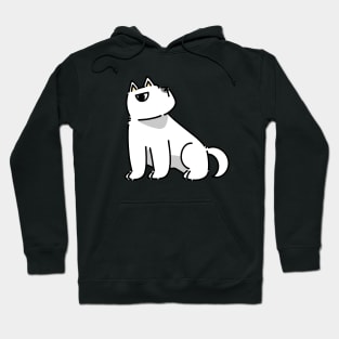 Cute white dog Hoodie